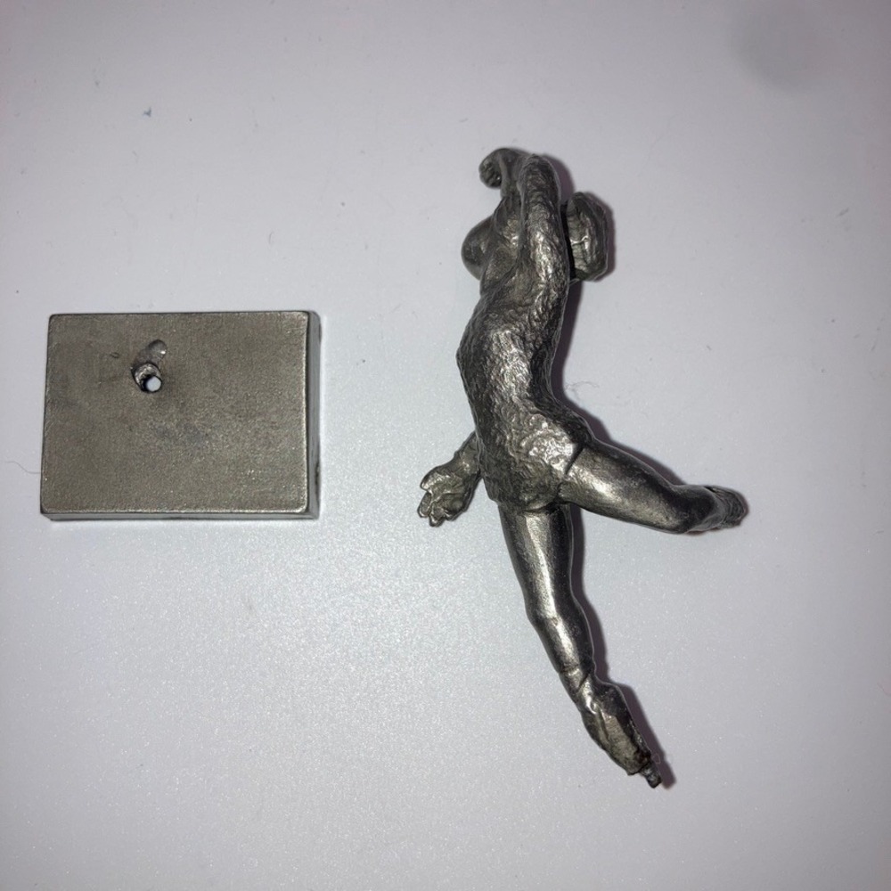 Vintage Rawcliffe Pewter Ballerina on Stand FLAW
